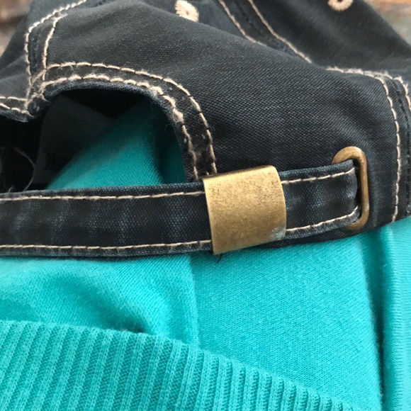 Forest Green & Brown cap - Picture 4 of 4